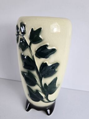 Ivy Art Pottery Vase Vintage Tall
